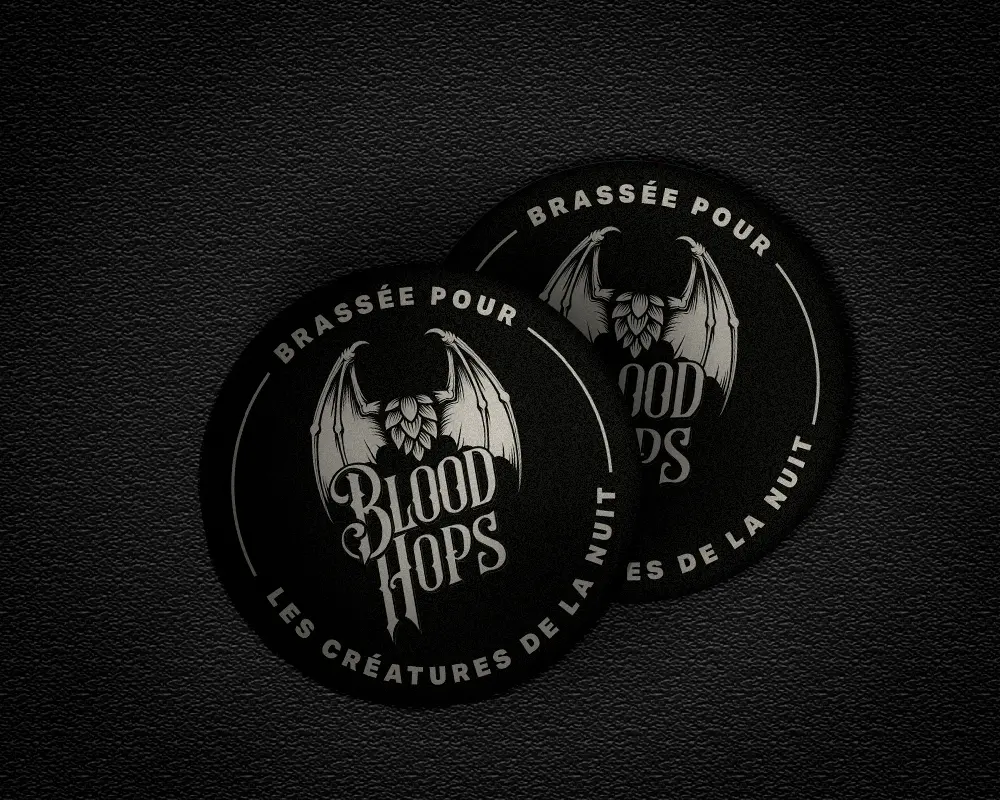 mockup sous-bock Bloodhops
