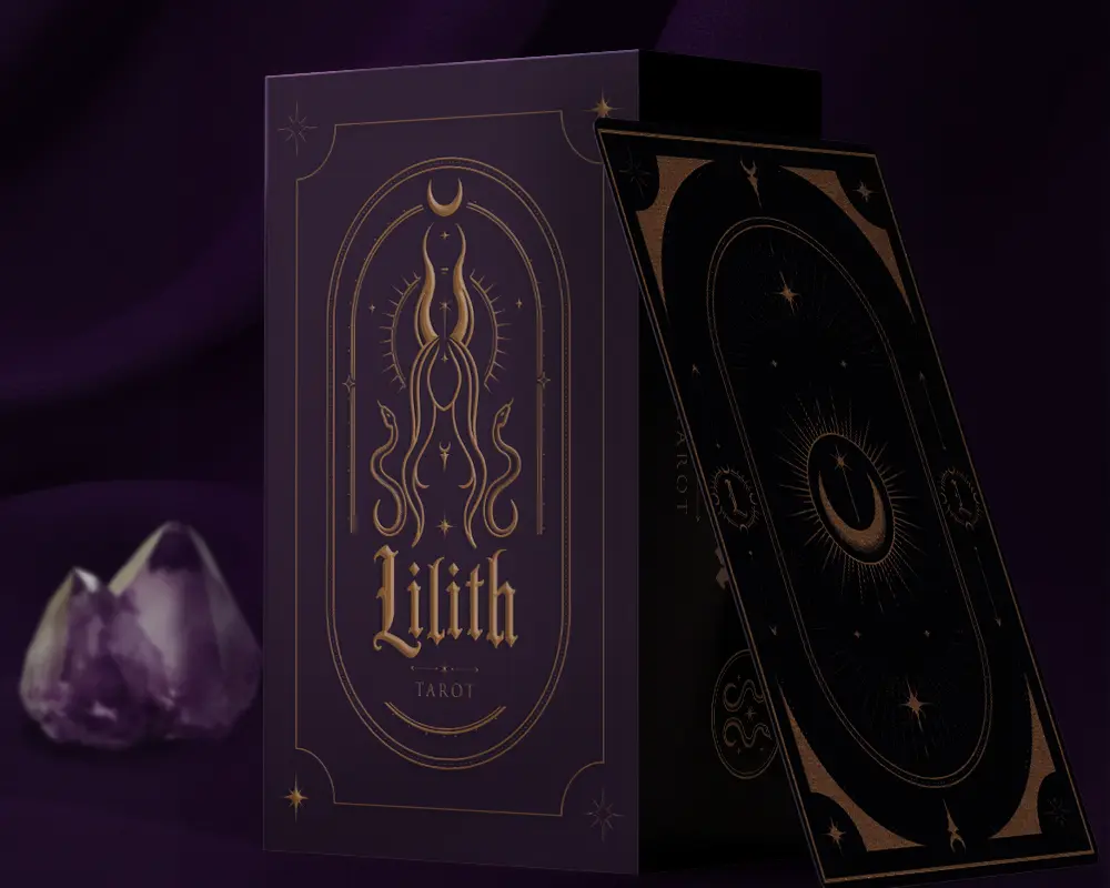 mockup boîte et carte Lilith